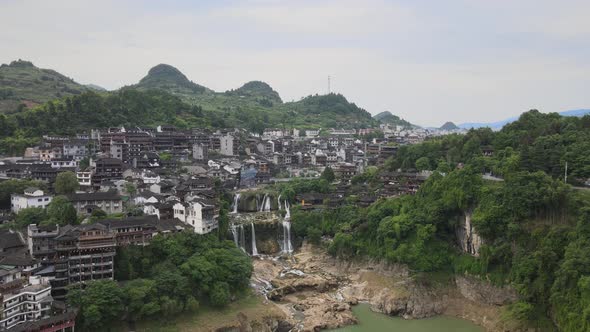 Ancient Town on The Waterfall, China
