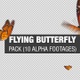 Flying Butterfly 4K Pack - VideoHive Item for Sale