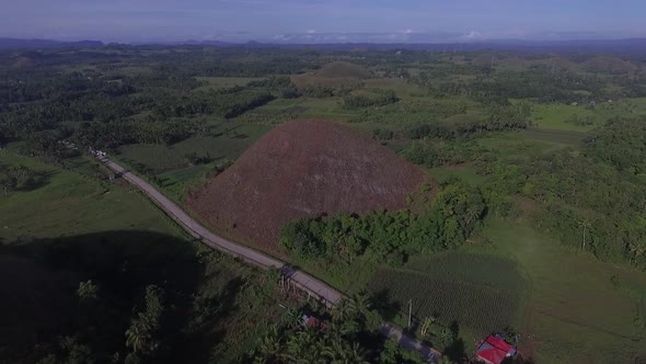 Aerial View of Mountains in the Philippines