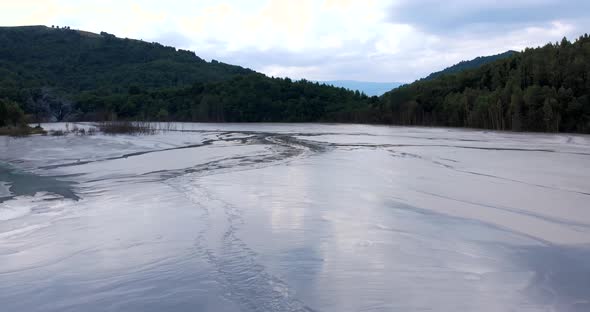 Geamana Lake In Apuseni Mountains In Romania