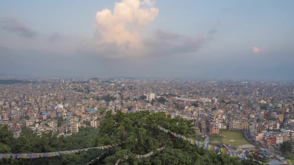 Kathmandu Panorama at Sunset. Nepal