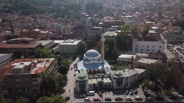 Aerial View Of Sarajevo City