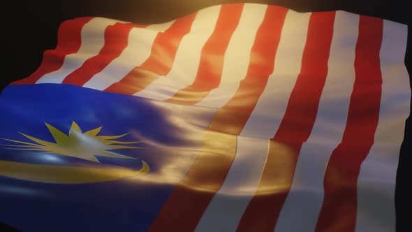 Malaysia Flag Low Angle View