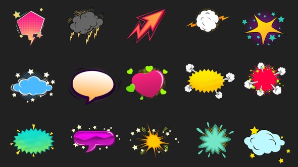 Empty Comic Bubbles Pack