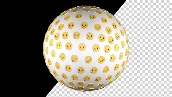 Facebook Sad Icons Sphere alt