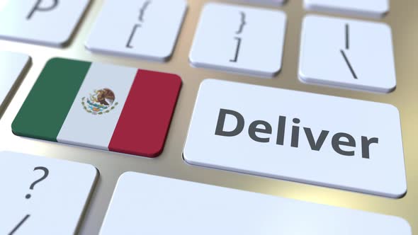 Deliver Text and Flag of Mexico on the Computer Keyboard