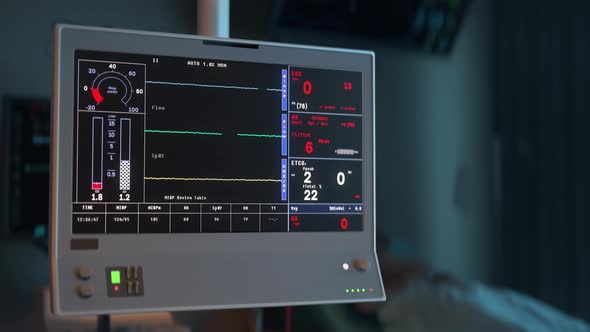 Device is detecting the quick decline of the patients life markers at a clinic alt