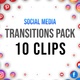 Social Media - Radial Transitions 10 Clips - VideoHive Item for Sale