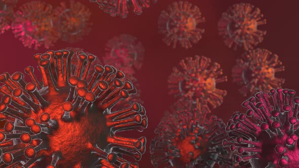 Coronavirus cells video.