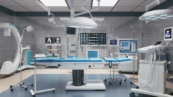 Contemporary Operating Room With Equipment