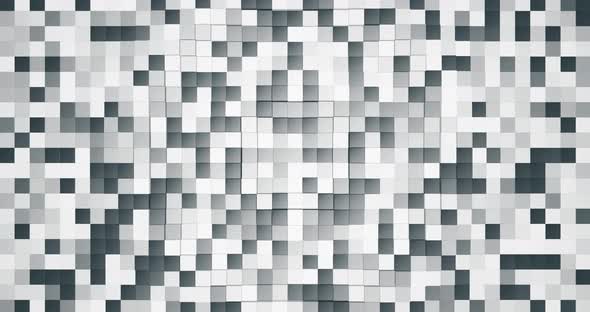 Abstract cubes background motion