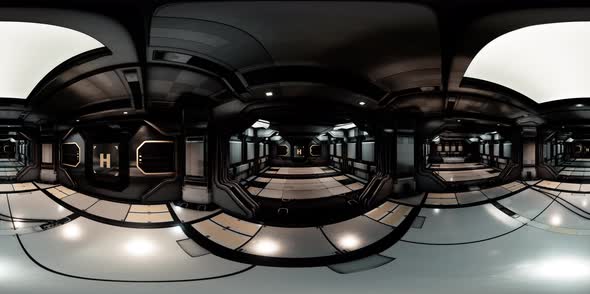 Vr360 View of Spaceship Interior alt