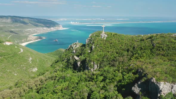 The Beautiful Seascape with Towering Hill and Picturesque Coast