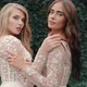 Two Models Posing at Bridal Photo Shoot for Fashion Magazine Advert Outdoor - VideoHive Item for Sale