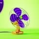 3 D Desk Fan Green - VideoHive Item for Sale