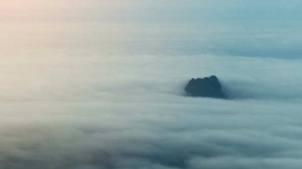 Mist Moving Through Top Mountain