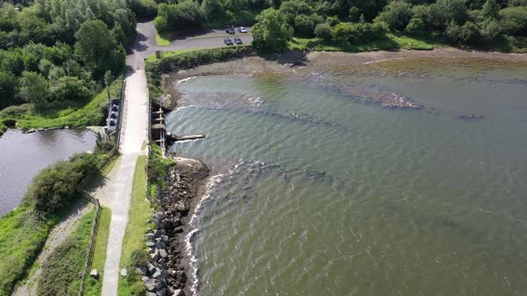 Aerial of Inch Isalnd and Parts of the Wildfowl Reserve Looped Walk