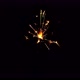 Burning sparkler isolated on black background. Festive Sparkler. - VideoHive Item for Sale