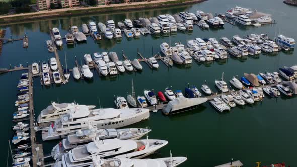 Typhoon shelter in Gold coast at Hong Kong