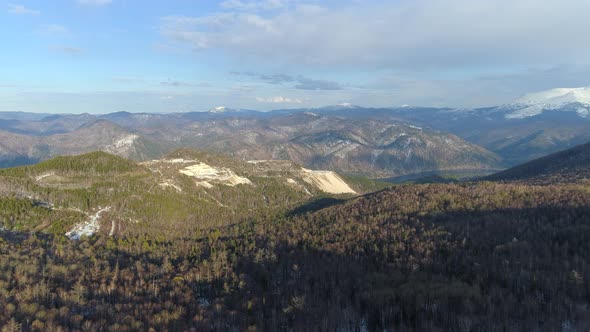 Beautiful Landscape In Siberian Mountains 