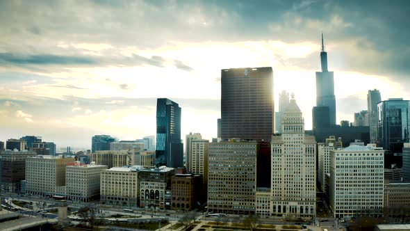 Downtown Chicago During Corona Virus Outbreak Three