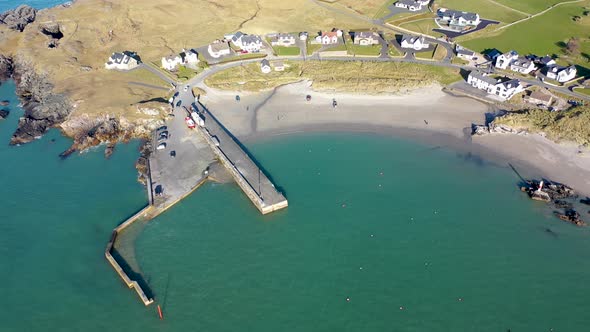 Aerial View of the Pier at Portnablagh Co