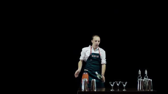 Bartender Juggling Objects