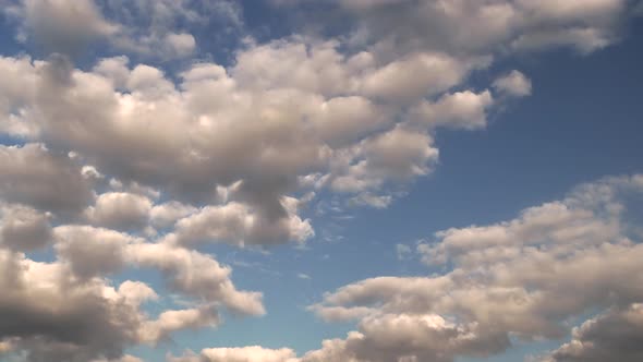 clouds in the sky. white clouds in the blue sky.