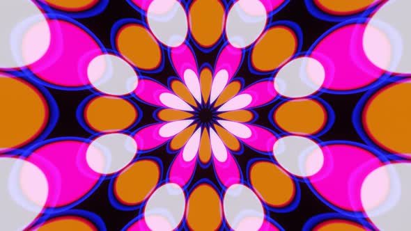 Diverging From the Center are Multicolored Abstract Petals
