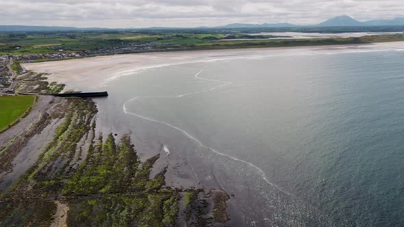 Aerial View of Inishcrone Enniscrone in County Sligo Ireland