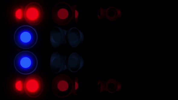 11 Red-Blue Light Effects Pack