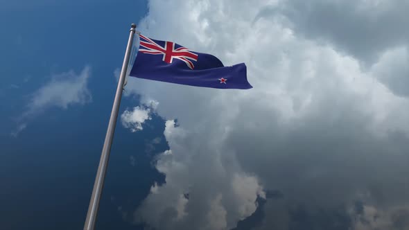 New Zealand Flag Waving 2K