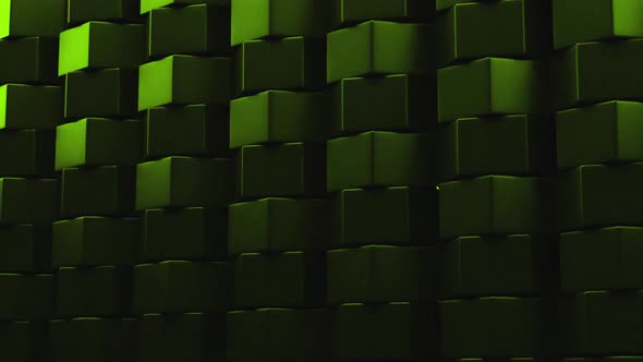 Green Bricks Elegant Background