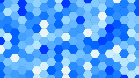 Hexagonal Disco Pattern Background Blue