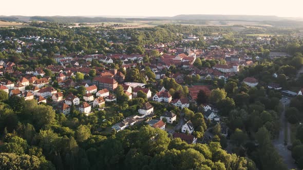 Aerial view of German town - Hannover