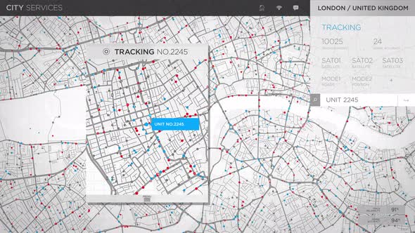 City Tracking Interface Provides Information On Target Mobile Signal Location alt