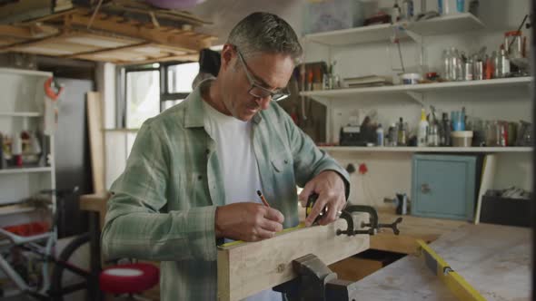 Man doing DIY at home