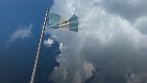 Guatemala Flag Waving 4K