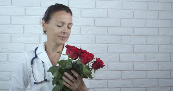 Doctor with Flowers