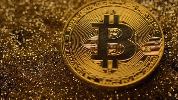 Currency Bitcoin Falls Down on Gold Sparklets Macro