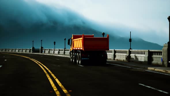 Big Lorry Truck on the Bridge alt