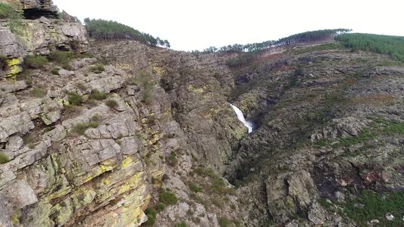 Waterfall in the Mountains