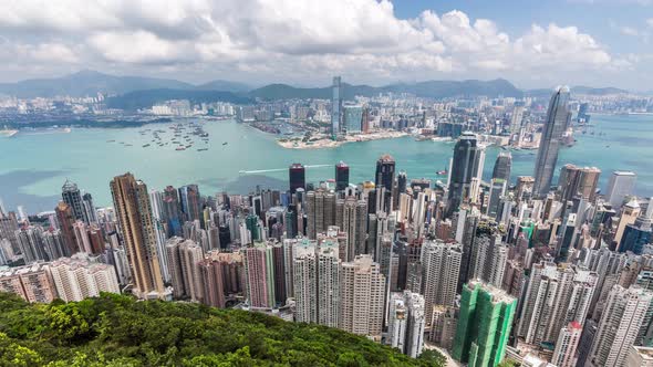 Timelapse of Hong Kong city,China