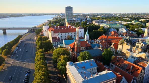 Riga castle old town