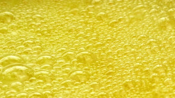 Bubbling Yellow Soda Drink