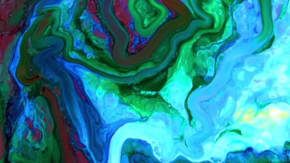 Abstract Colorful Sacral Liquid Waves Texture 301