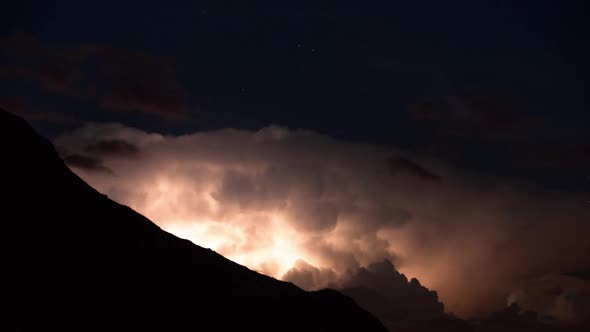 Great St Bernard Pass alps switzerland mountains timelapse stars night