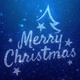 Merry Christmas Wishes Blue Background - VideoHive Item for Sale