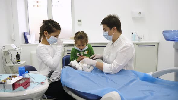 People inside a dental clinic