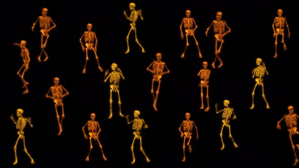 dancing skeletons